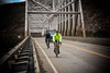 cyclist on bridge