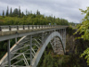 oblique view of bridge span